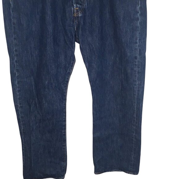 Levis 501 Jeans Mens 38x30 Blue Denim Straight Leg Button Fly Classic Fit - Picture 15 of 16